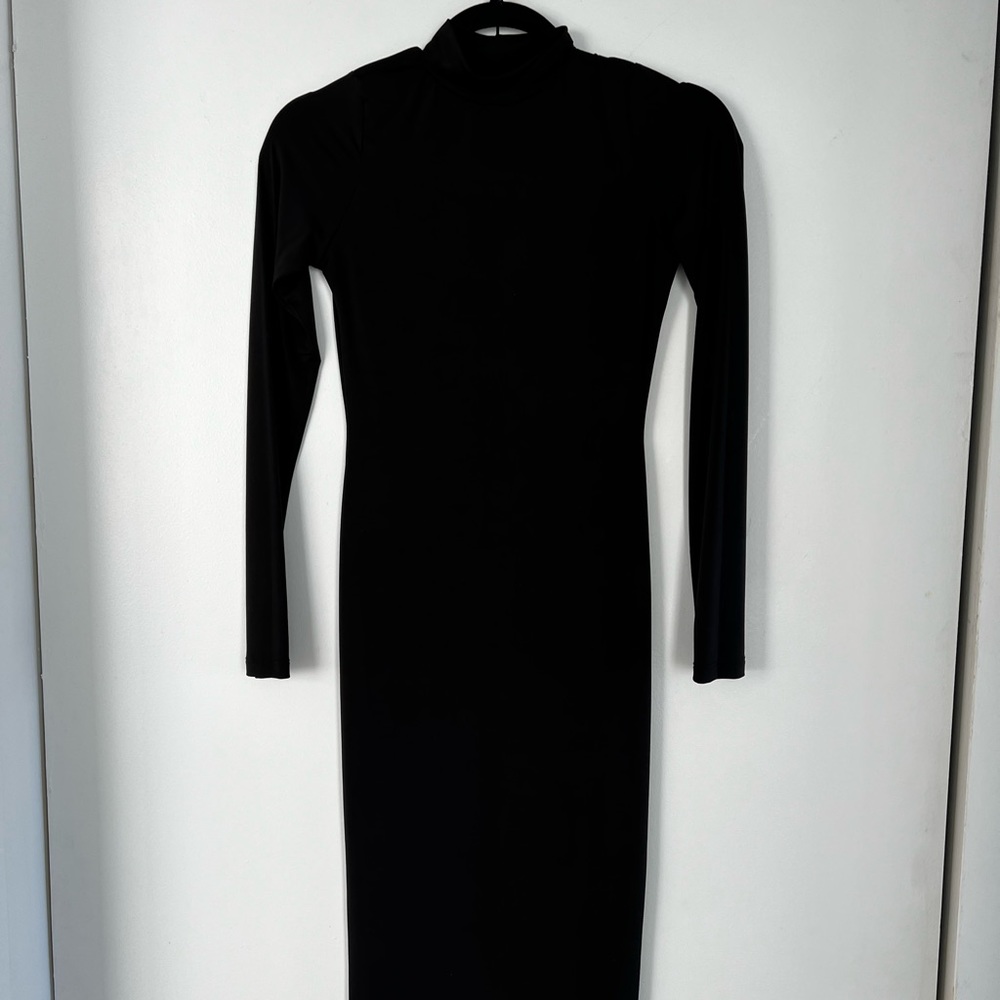 Long fitted turtleneck sexy dress!